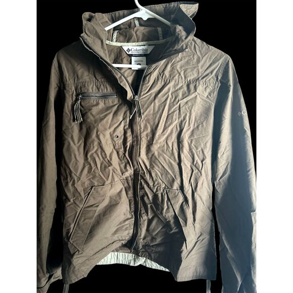 Columbia Hooded Jacket Women's Size Med lightweight green - Picture 1 of 4